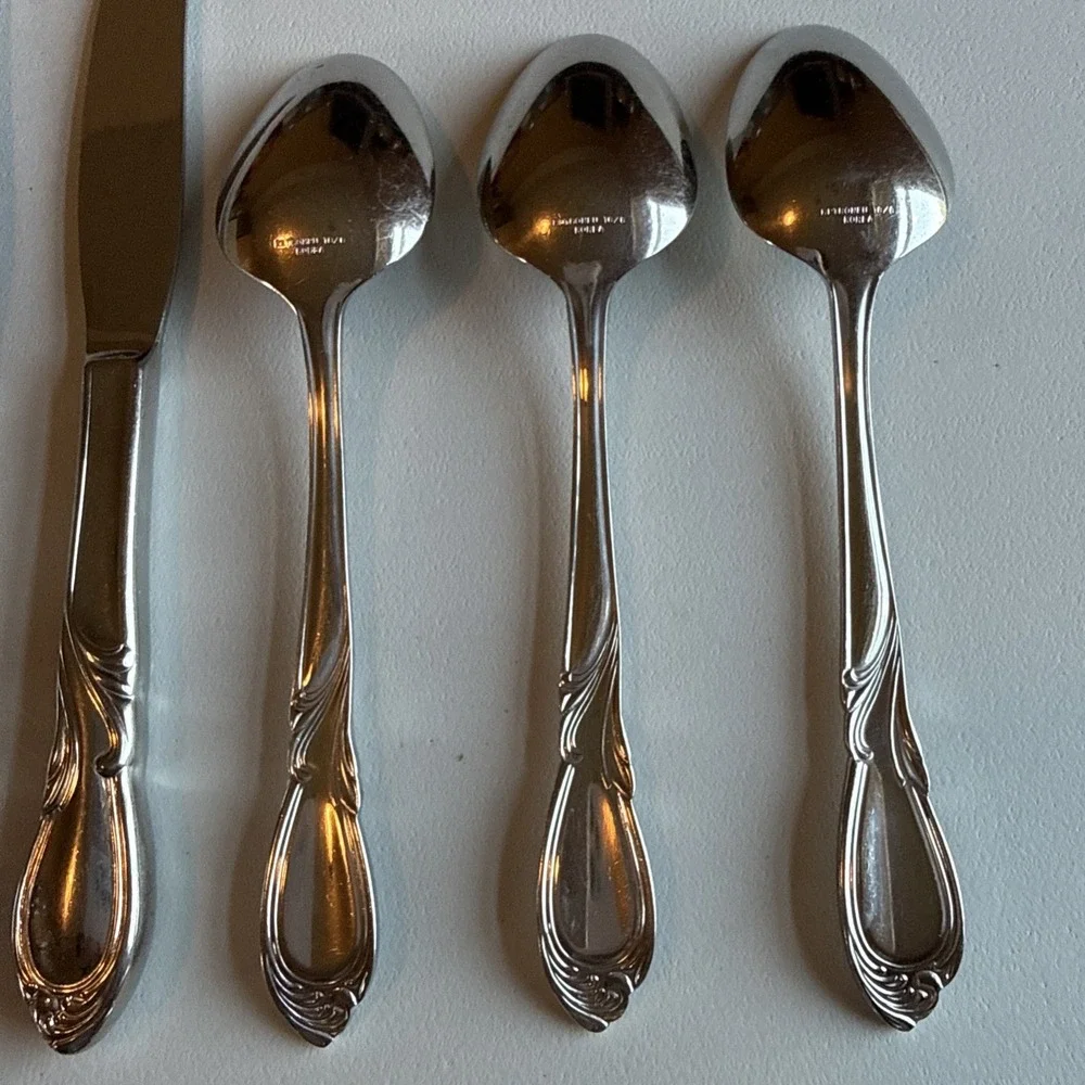 Retroneu Stephanie 18-8 Stainless Steel Flatware Lot of 11 Replacement Korea